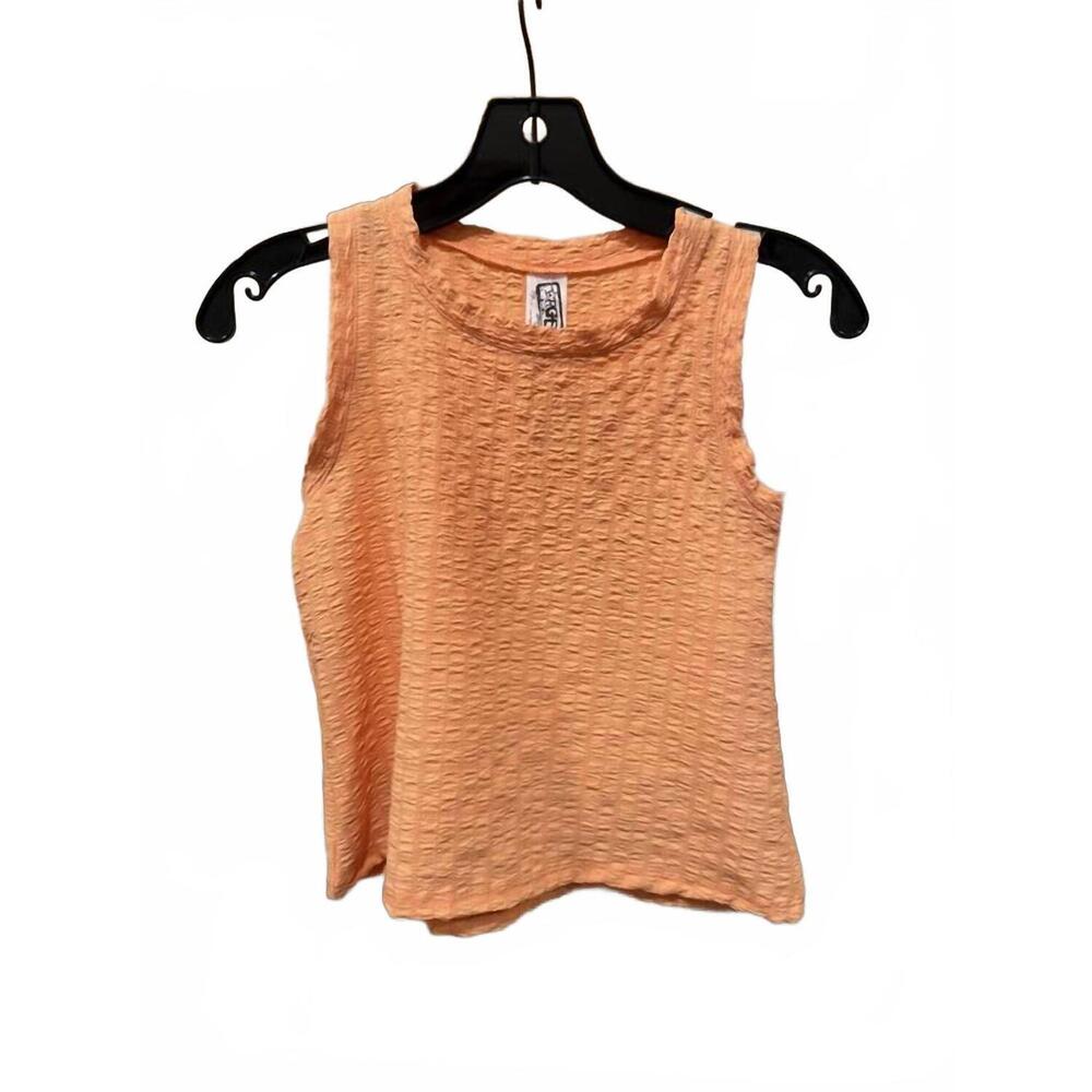 NEW ERGE girl's gauze tank top in orange